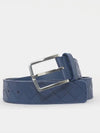 Intrecciato Leather Belt Blue - BOTTEGA VENETA - BALAAN 2