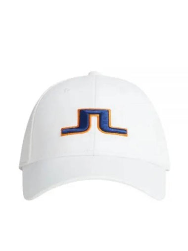 Anga Embroidered Logo Ball Cap White - J.LINDEBERG - BALAAN 1