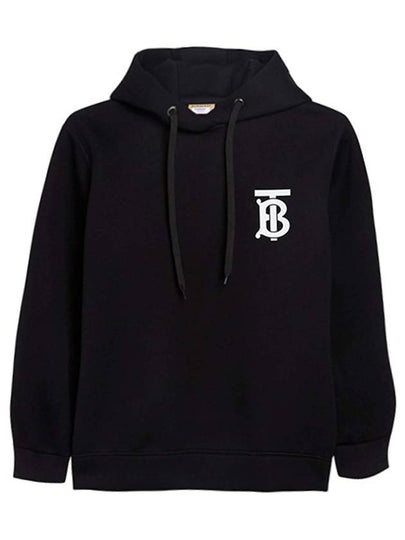 Men's Monogram Motif Cotton Hoodie Black - BURBERRY - BALAAN 2