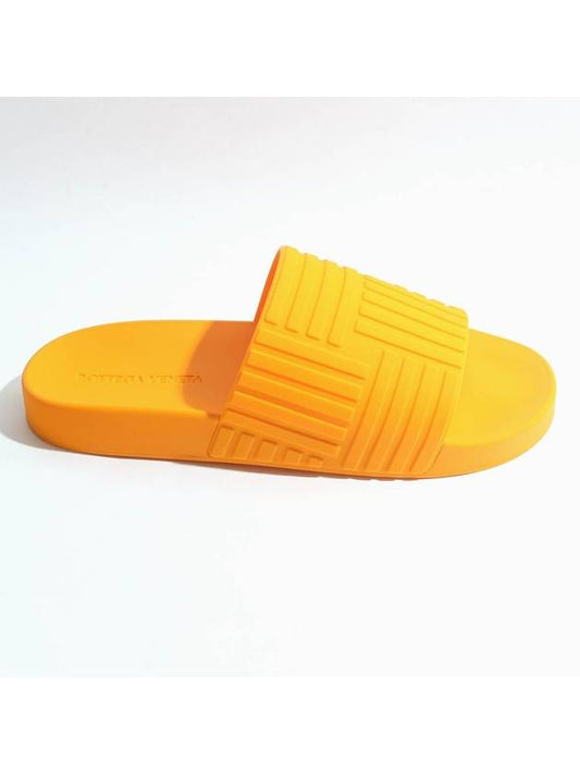 Intrecciato Rubber Slippers Orange - BOTTEGA VENETA - BALAAN 2