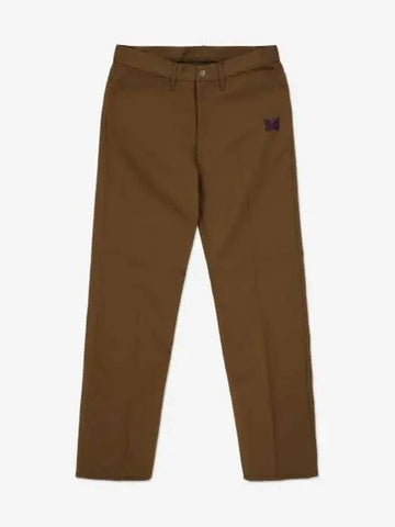 Poly twill straight pants brown OT187BROWN - NEEDLES - BALAAN 1