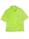 Embroidered Logo Polo Shirt Lime Green - ACNE STUDIOS - BALAAN 2