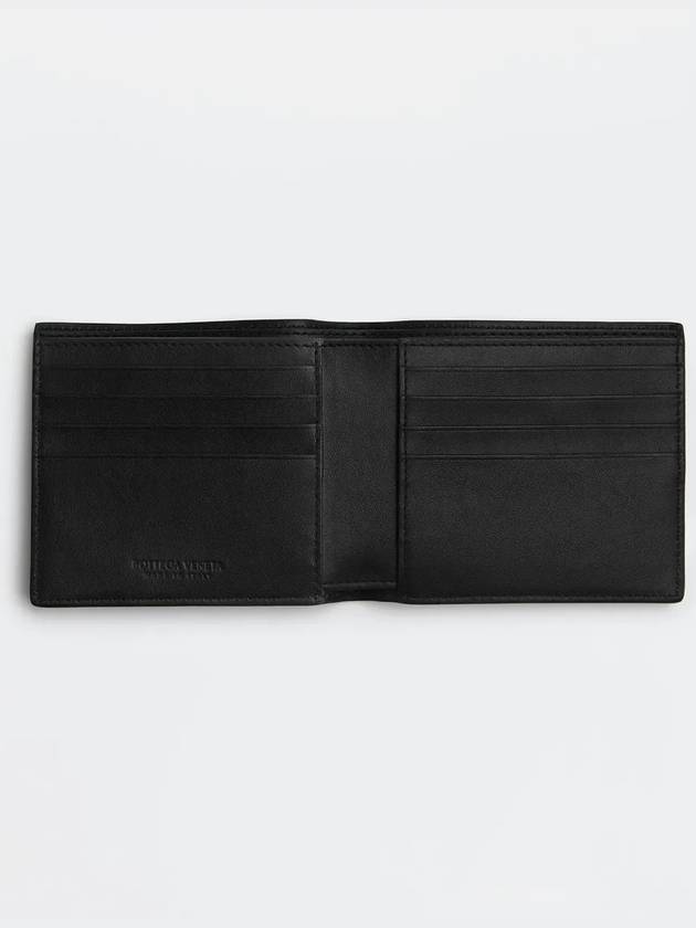 Intrecciato Bifold Half Wallet Black - BOTTEGA VENETA - BALAAN 3