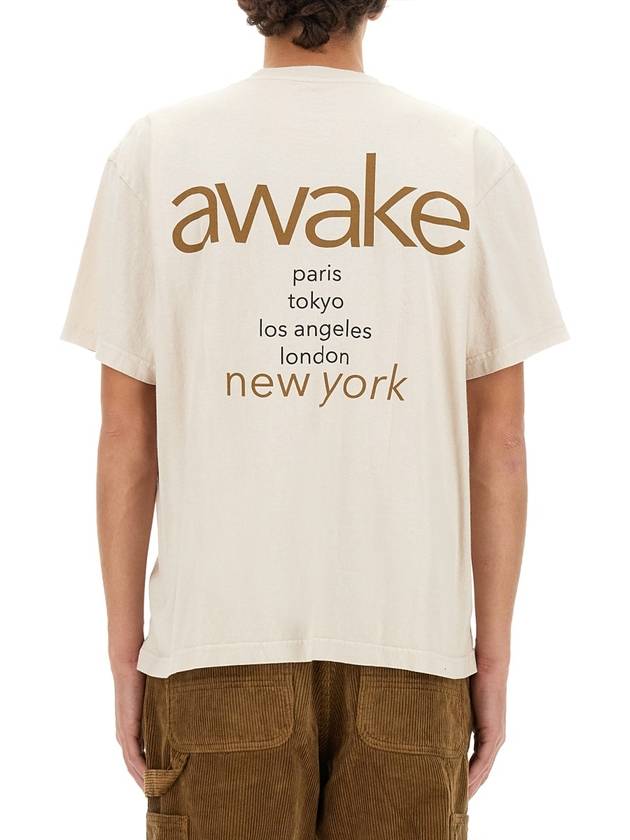 T-SHIRT WITH LOGO - AWAKE NY - BALAAN 3