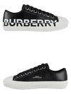 Two Tone Logo Converse Low Top Sneakers Black - BURBERRY - BALAAN.