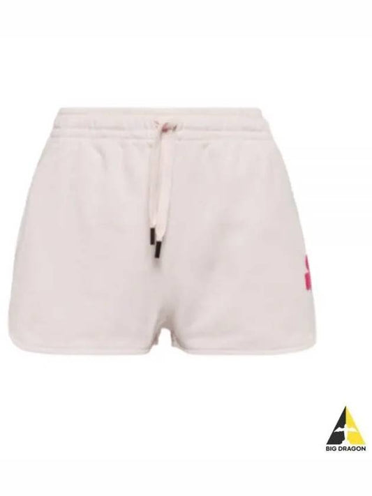 Mifa Logo Print Cotton Shorts Light Pink - ISABEL MARANT - BALAAN 2