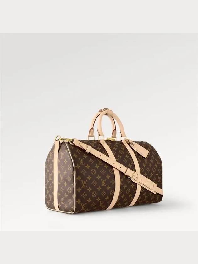 Keepall Bandouliere Monogram Duffel Bag Brown - LOUIS VUITTON - BALAAN 4