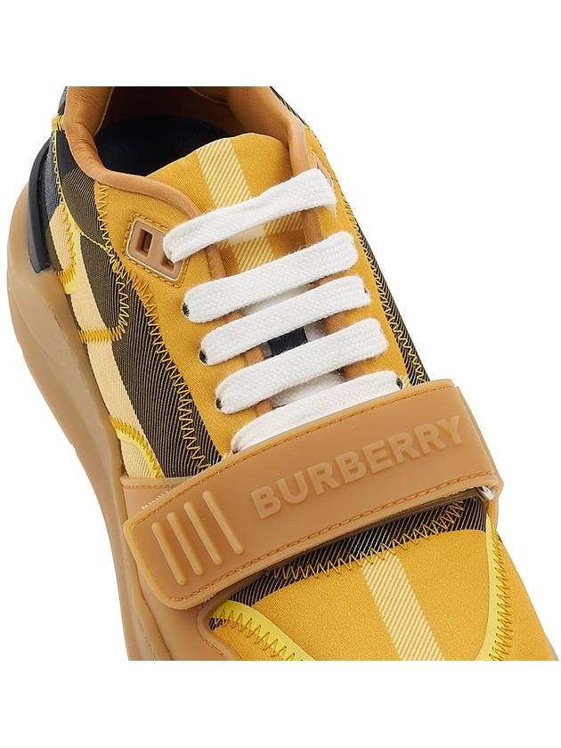 Vintage Check Ramsey Low Top Sneakers Yellow - BURBERRY - BALAAN 9