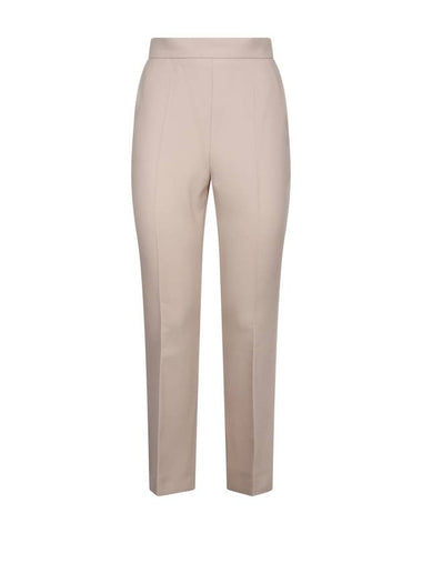 Nepeta Side Zipper Virgin Wool Slacks Beige - MAX MARA - BALAAN 1