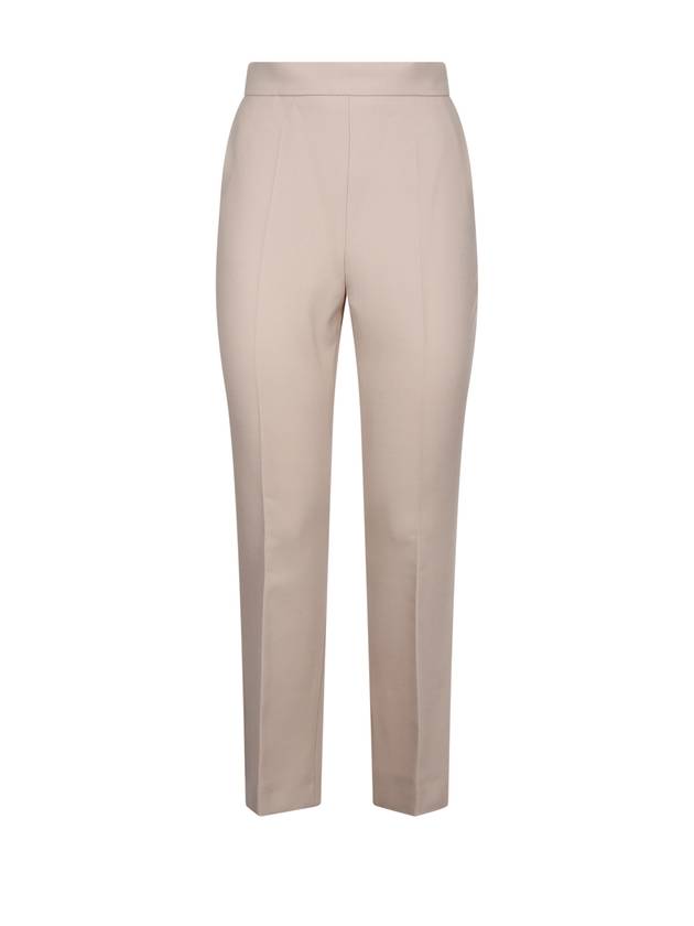 Nepeta Side Zipper Virgin Wool Slacks Beige - MAX MARA - BALAAN 2