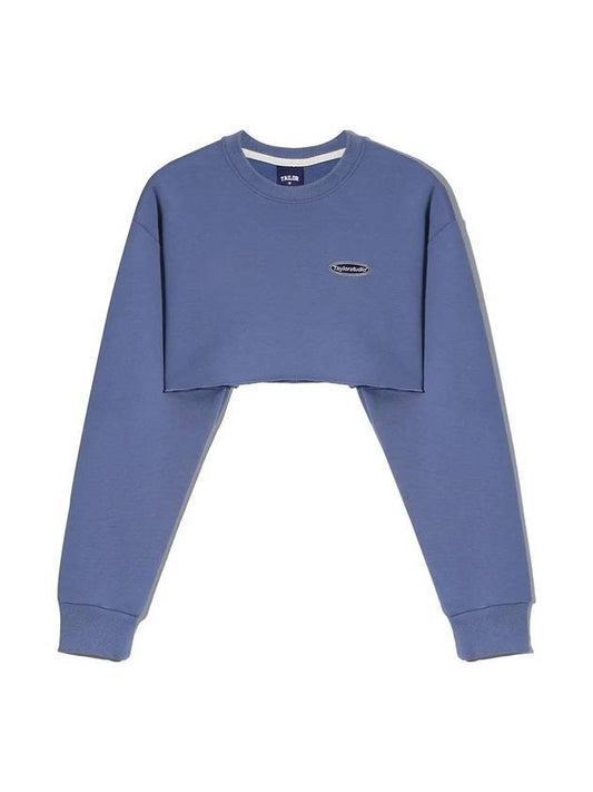 Underboob Sweatshirt Ash Blue - TAILOR STUDIO - BALAAN 1