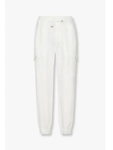 Men s Braided String Cargo Pants White - BRUNELLO CUCINELLI - BALAAN 1