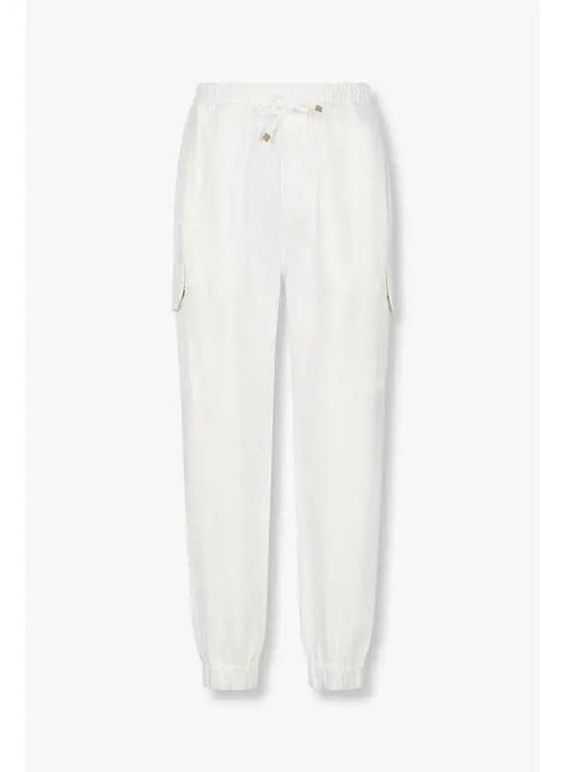 Men s Braided String Cargo Pants White - BRUNELLO CUCINELLI - BALAAN 1