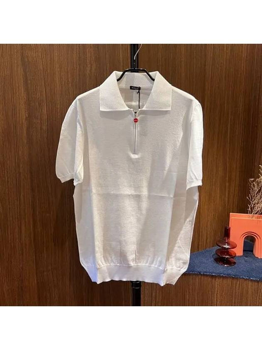 Men's Collar Short Sleeve T-Shirt UK1331E2340 C0 - KITON - BALAAN 1