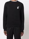 Men's Hand Off Logo Sweatshirt Black - OFF WHITE - BALAAN 4