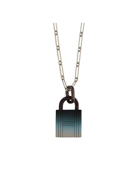 Fusion Amulette Padlock Pendant Necklace H057120FD - HERMES - BALAAN 1