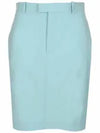 Light Wool Twill A-Line Skirt Blue - BOTTEGA VENETA - BALAAN 3