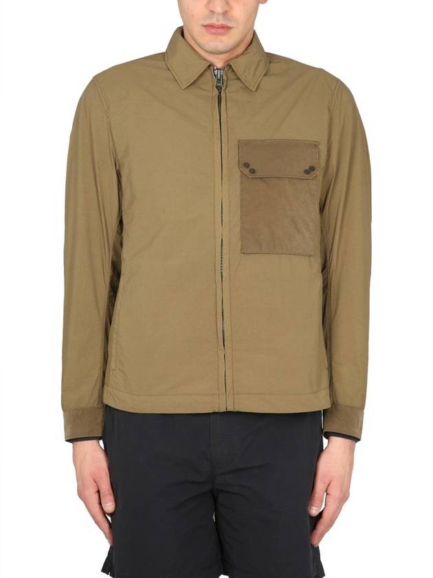 Pocket Zip-Up Mid Layer Jacket Khaki - TEN C - BALAAN 5