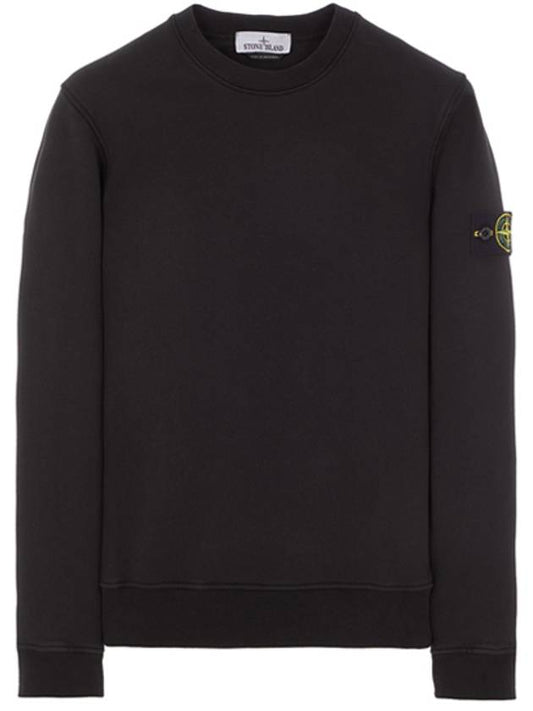 Wappen Patch Crew Neck Sweatshirt Black - STONE ISLAND - BALAAN 2