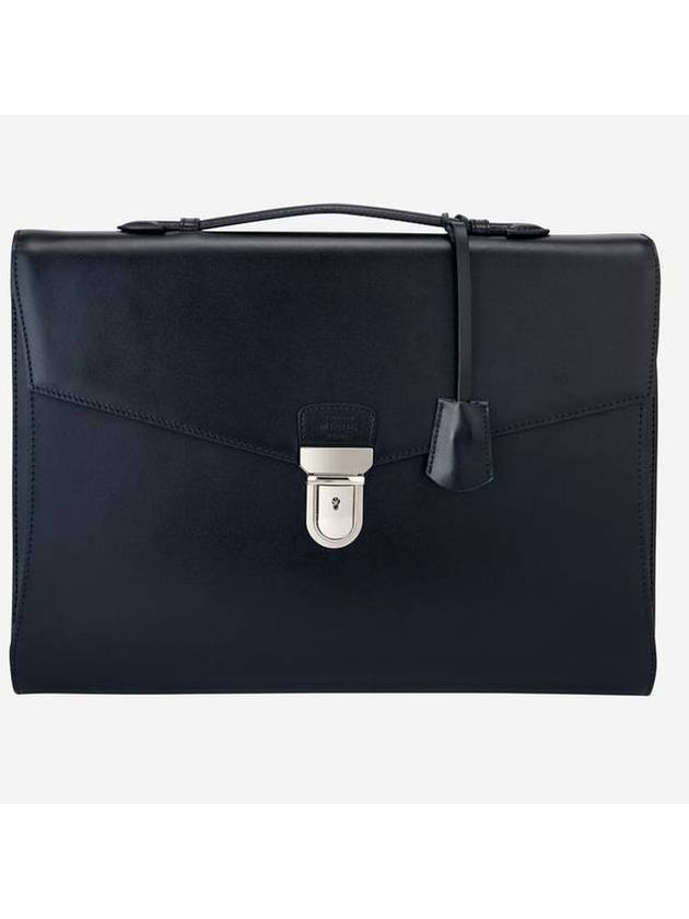 Zenith square leather brief case black - MINOC - BALAAN 1