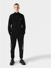 Regular Fit Brushed Fleece Zip-up Jacket Black - LACOSTE - BALAAN 4