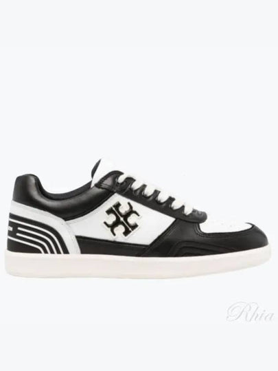 Clover Court Low Top Sneakers Purity Perfect Black - TORY BURCH - BALAAN 2