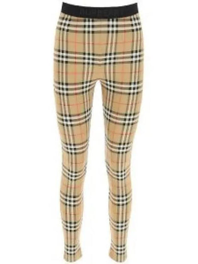 Women's Vintage Check Leggings Beige - BURBERRY - BALAAN 2