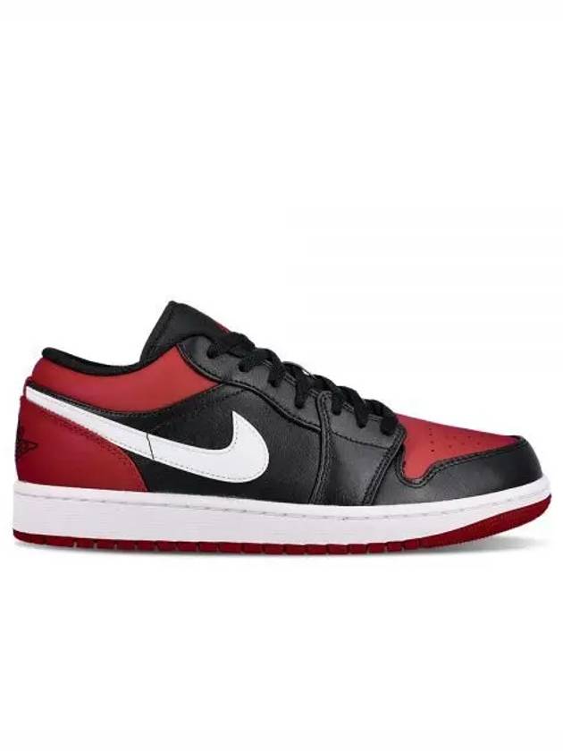 Jordan 1 Low Alternate Bread Toe Low Top Sneakers Black Red - JORDAN - BALAAN 2