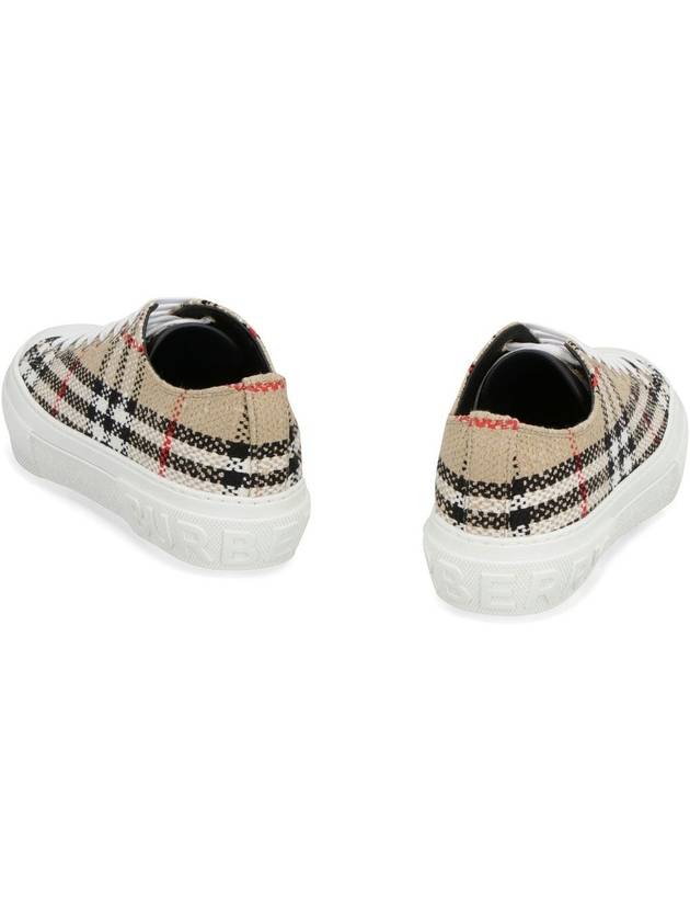 Vintage Check Boucle Low Top Sneakers Beige - BURBERRY - BALAAN 4