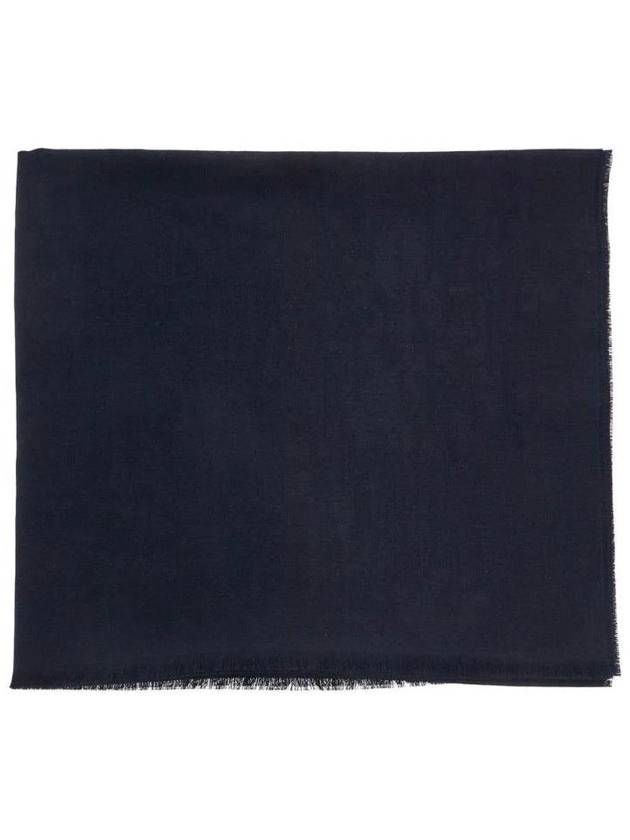 SN Blue dior oblique wool and silk stole 49E0002A0977 530 - DIOR - BALAAN 1