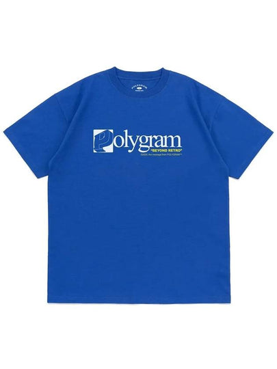 SQUARE P LOGO T SHIRTS OCEAN BLUE - POLYGRAM - BALAAN 2