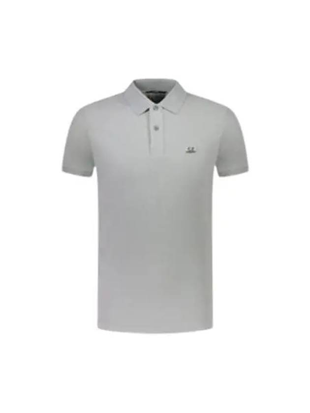 Stretch Piquet Slim Polo Shirt Grey - CP COMPANY - BALAAN 2