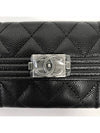 BoiTikttaki Caviar Card Wallet Silver Plated - CHANEL - BALAAN 3