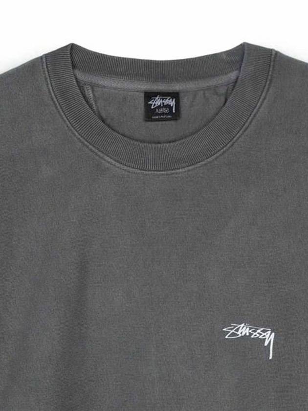 Smooth Stock Crew Pigment Dyed Black 1915021 - STUSSY - BALAAN 3