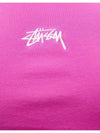 Graffiti Rip Crop Short Sleeve T-Shirt Bubblegum Pink - STUSSY - BALAAN 6