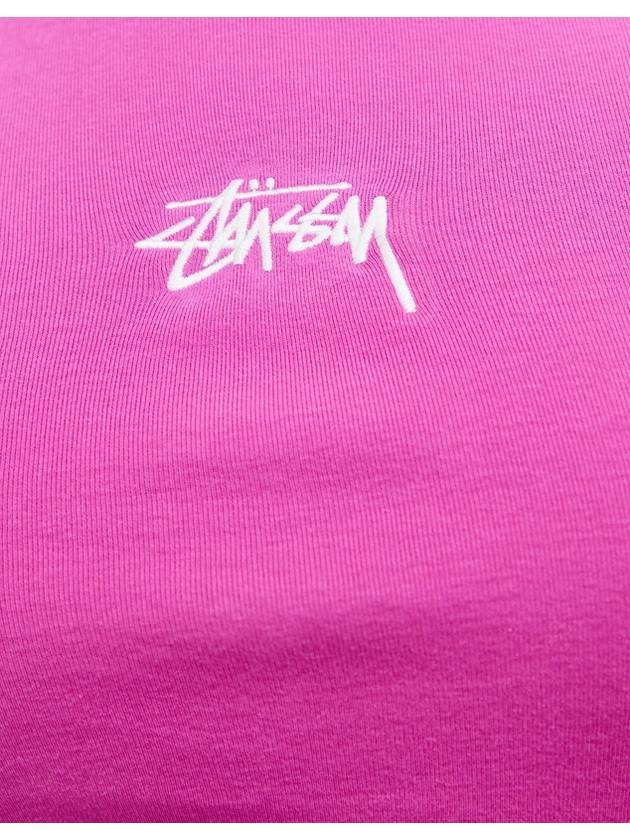 Graffiti Rip Crop Short Sleeve T-Shirt Bubblegum Pink - STUSSY - BALAAN 6