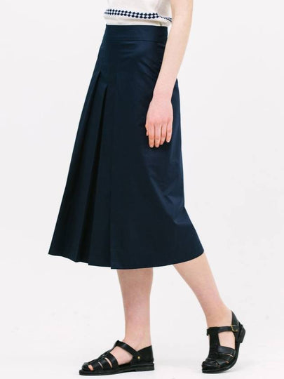 3 tuck A line skirt_navy - JUN BY JUN K - BALAAN 2