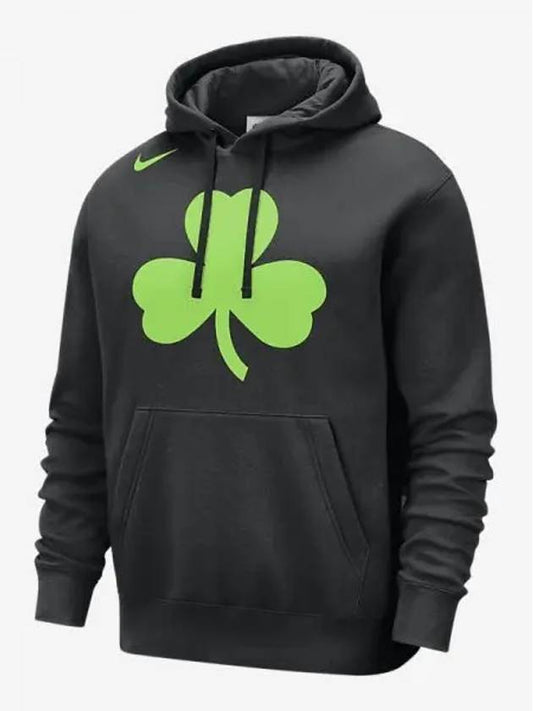 Boston Celtics Club City Edition Men s NBA Fleece Pullover Hoodie Black Action Green FZ0590 010 717334 - NIKE - BALAAN 1