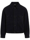 pocket button cotton denim jacket navy - LEMAIRE - BALAAN 2