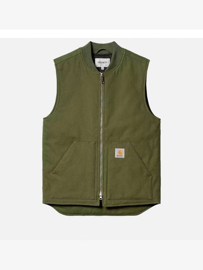 Logo Patch Zipper Vest Green - CARHARTT WIP - BALAAN 2