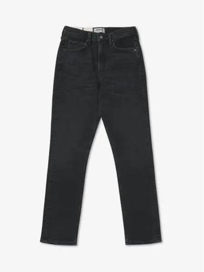 Merrel Nightfall High Waist Denim Straight Jeans Black - AGOLDE - BALAAN 2