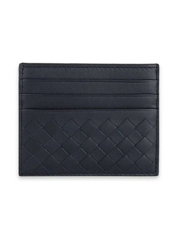 Intrecciato Classic Card Wallet Navy - BOTTEGA VENETA - BALAAN 1