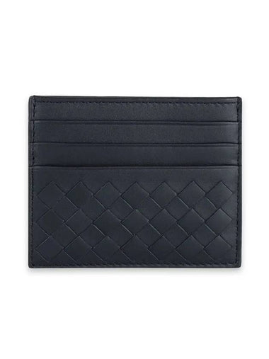 Intrecciato Classic Card Wallet Navy - BOTTEGA VENETA - BALAAN 1