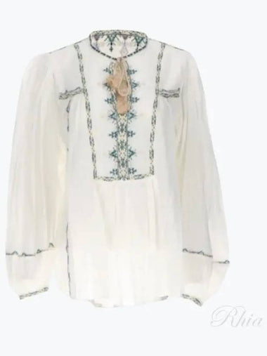 24 Silekia HT0371FA B1J15E 20WH Cotton Shirt - ISABEL MARANT - BALAAN 1