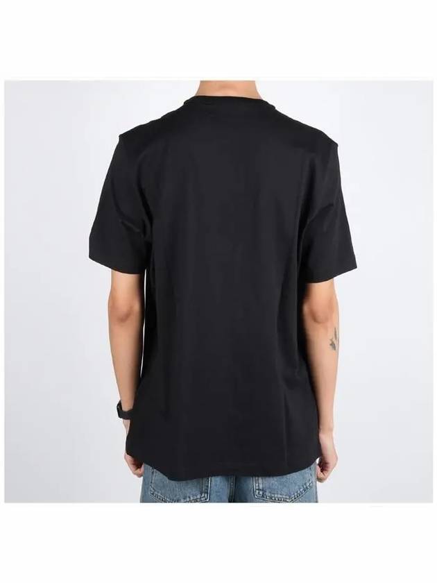 Metallic Logo Short Sleeve T-Shirt Black - DIESEL - BALAAN 5