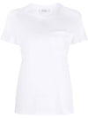 Pocket Cotton Jersey Short Sleeve T-shirt White - MAX MARA - BALAAN 1