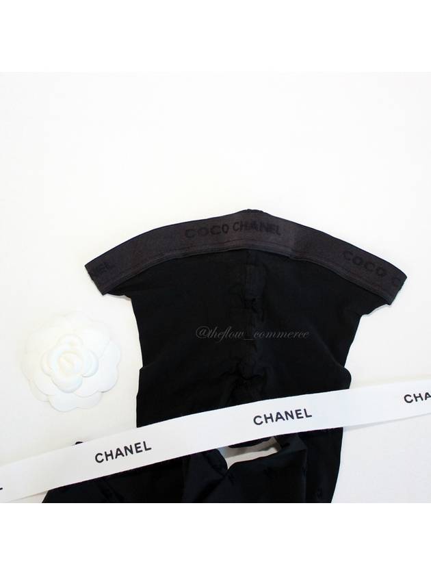 CC Logo Sheer Stocking Black - CHANEL - BALAAN 6