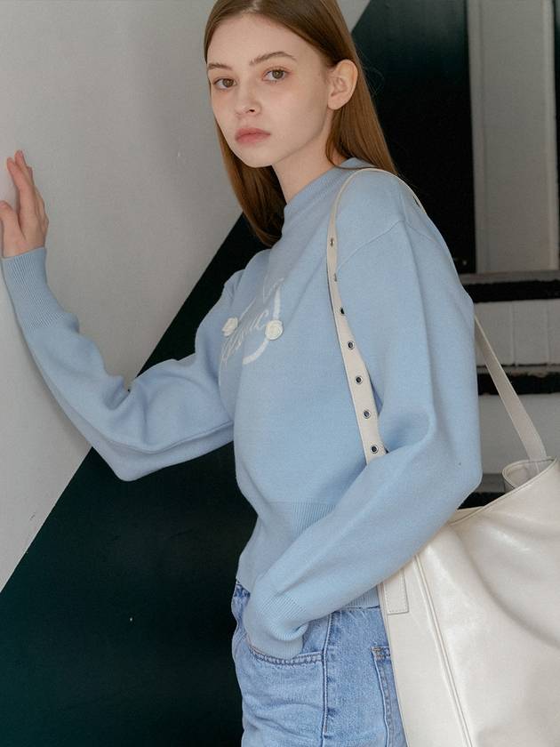 ANC HEART ROSE KNIT_SKY BLUE - ANOETIC - BALAAN 3