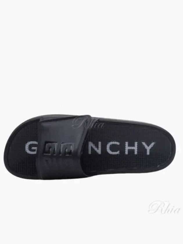 Velcro Slide Flat Slippers Black - GIVENCHY - BALAAN 2