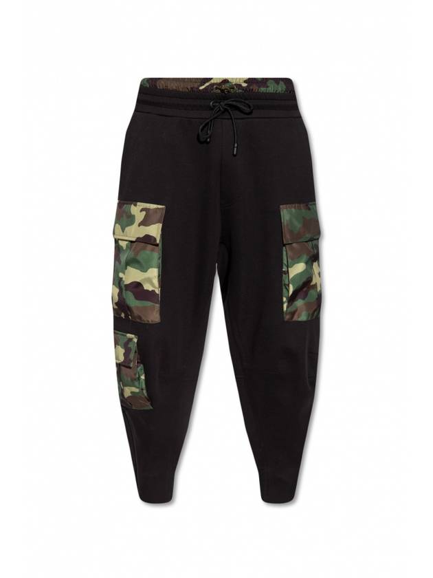 camouflage detail jersey baggy pants - DOLCE&GABBANA - BALAAN 1